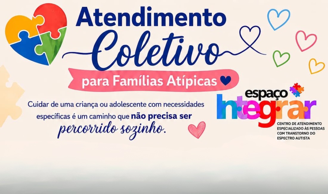 Imagem da notícia: Espaço Integrar promove atendimento coletivo para fortalecer famílias atípicas